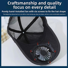 Load image into Gallery viewer, Sakerplus Solar Powered Cooling Fan Cap