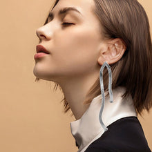 Load image into Gallery viewer, Snake Chain Drop Earrings