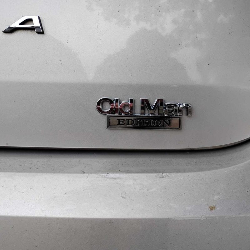 Old Man Edition Car Badge
