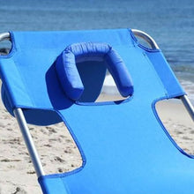 Load image into Gallery viewer, Portable Folding Beach Lounge Chair with Backpack Straps