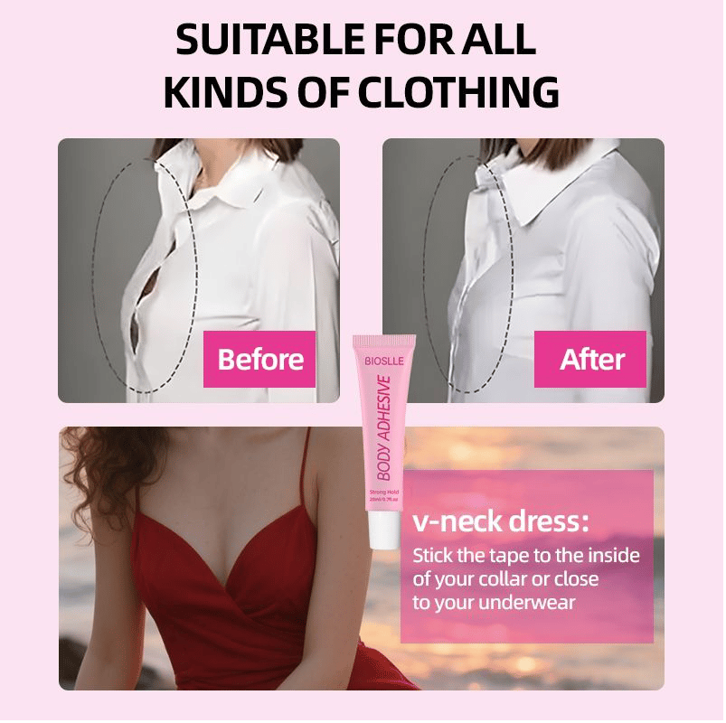 Liquid Body Adhesive for Clothes