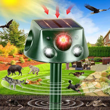 Load image into Gallery viewer, Ultrasonic Solar Animal Repeller