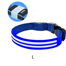 Load image into Gallery viewer, Dual Fiber Nighttime Luminous Dog Collar