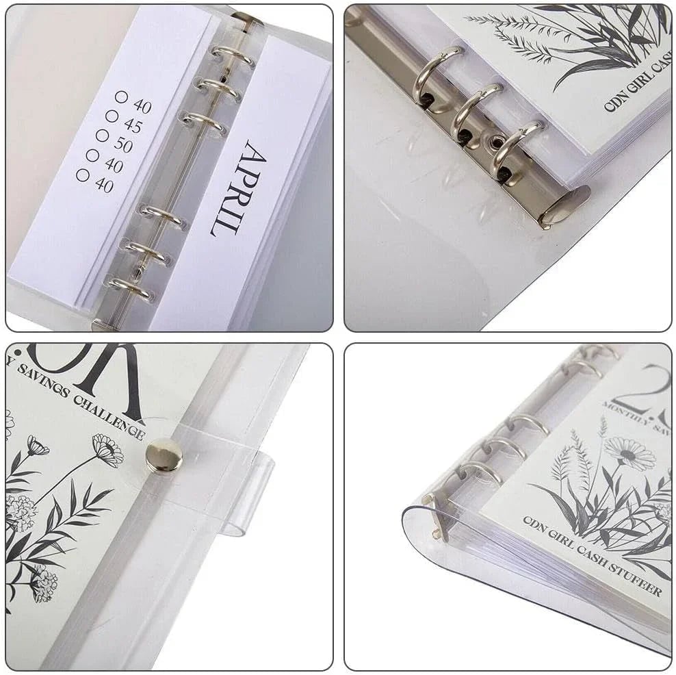 【Extra 50% OFF】12-Month Envelopes Money Saving Challenge Binder