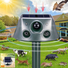 Load image into Gallery viewer, Ultrasonic Solar Animal Repeller