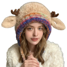 Load image into Gallery viewer, Cute Christmas Antler Beanie Hat