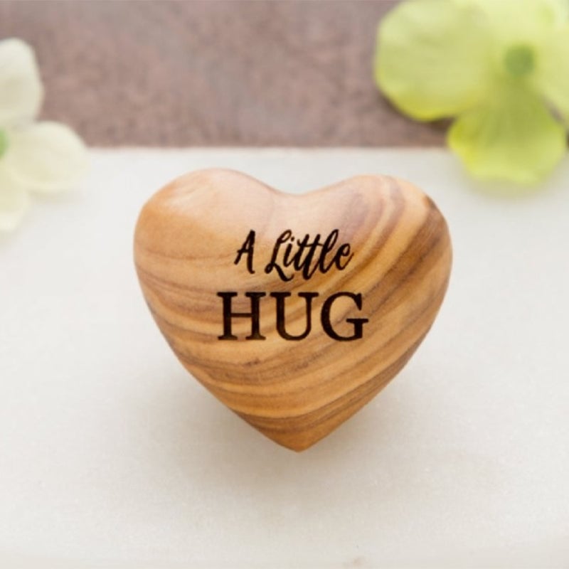 Pocket Hug Wooden Heart Token