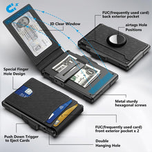 Load image into Gallery viewer, Men's Business Style Pu Leather Card Slots for AirTag