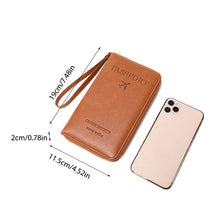 Load image into Gallery viewer, Multi-Functional RFID Passport Wallet