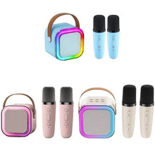 Load image into Gallery viewer, Mini Karaoke Machine with Wireless Microphones