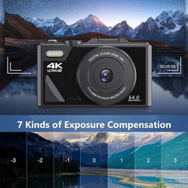 64 million pixel high-definition flip-screen digital camera
