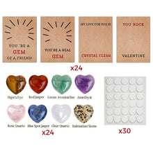 Load image into Gallery viewer, Valentines Cards with Heart-Shape Crystals