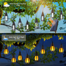 Load image into Gallery viewer, Solar Flickering Flame String Lights