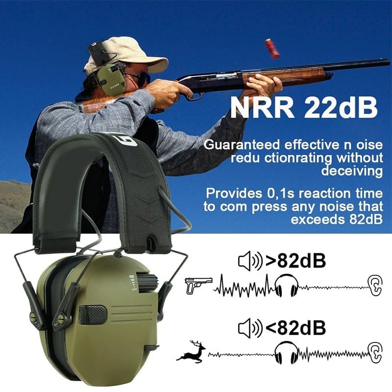 Aless™ Professional Tactical Shooting Noise-Reduction Earmuffs
