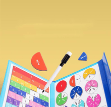 Load image into Gallery viewer, Montessori Magnetic Book Fraction Puzzle For Children