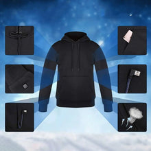 Load image into Gallery viewer, USB power heated hooded sweatshirt