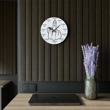 Load image into Gallery viewer, Middle finger Wall Clock