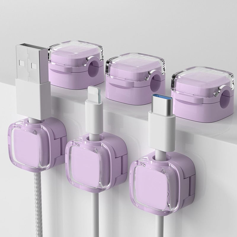 6 Pack Magnetic Cord Organizer Holder