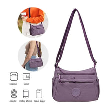Load image into Gallery viewer, Solid Color Fashionable Multi-pocket Zipper Crossbody Bag
