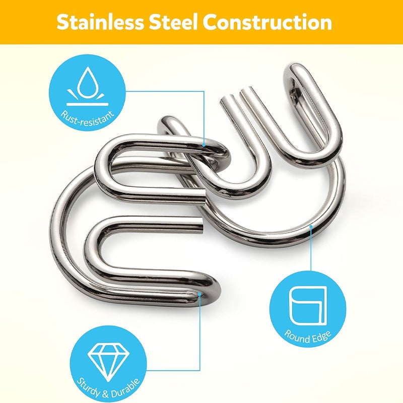 24-Piece Metal Wire Puzzle Set