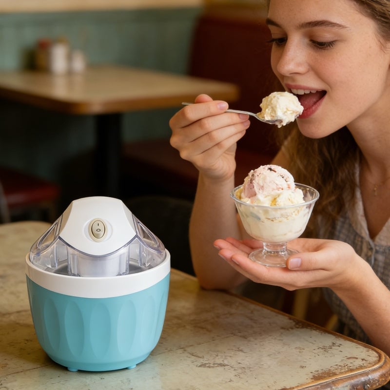 Compact Electric Ice Cream Maker