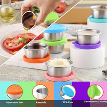 Load image into Gallery viewer, Stainless Steel Containers With Leakproof Silicone Lids