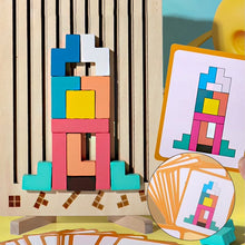 Load image into Gallery viewer, Wooden Stacking Puzzle Set