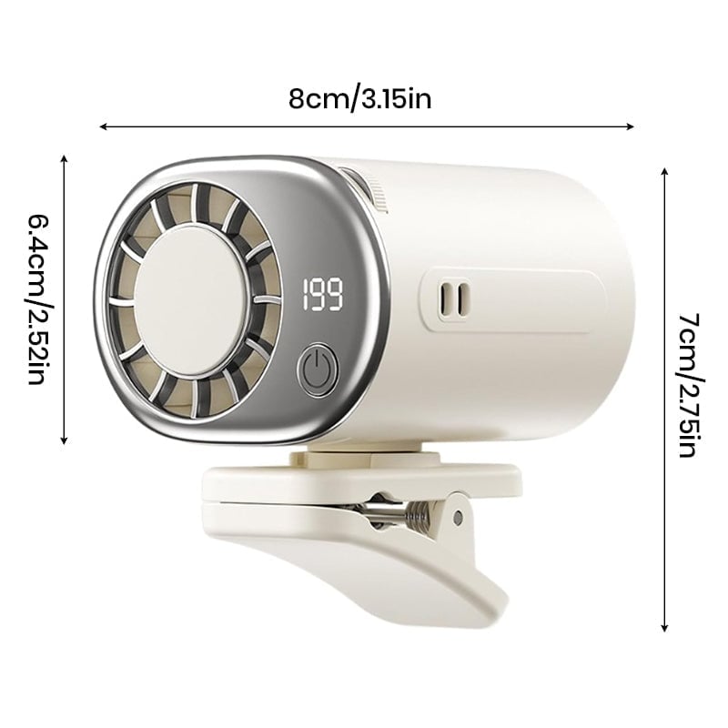 Sakerplus® 360° Rotating Semi-Cooling Clip Fan