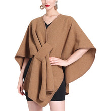 Load image into Gallery viewer, Women's Solid Color Cape Shawl