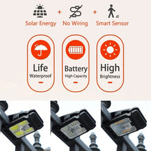 Load image into Gallery viewer, USB &amp; Solar Powered Motion Sensor Clip Lights