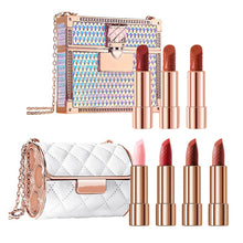 Load image into Gallery viewer, Velvet Matte Lipstick Set With Chain Bag