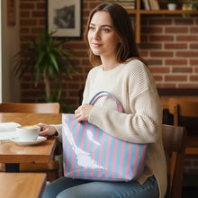 Load image into Gallery viewer, Striped Tote Bag