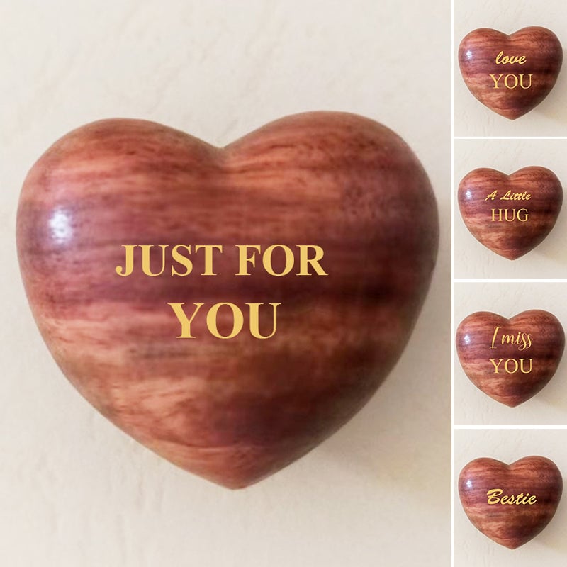 Pocket Hug Wooden Heart Token