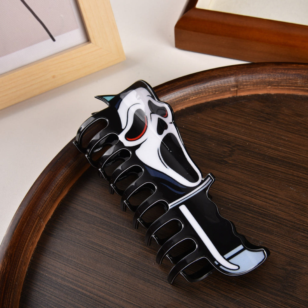 Fun Horror Character Double-Sided Plastic Claw Hair Clips
