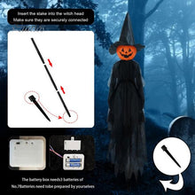 Load image into Gallery viewer, Light-Up Halloween Witches &amp; Pumpkin Decor