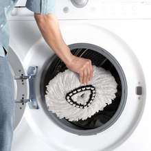 Load image into Gallery viewer, Triangular Disc Floor Brush Rotating Mop Head