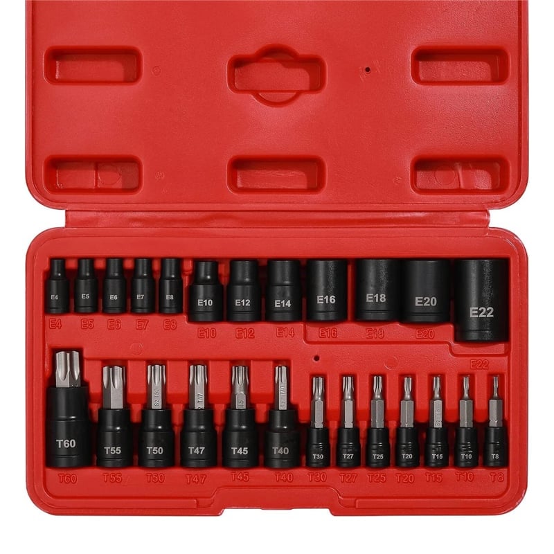 25-piece Hexagonal Screwdriver Bit Socket Set