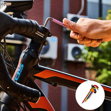 Load image into Gallery viewer, Rainbow Colored Long Arm Allen Wrench Set