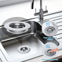 Load image into Gallery viewer, 3 in 1 Kitchen Sink Drain Strainer