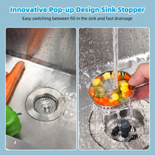 Load image into Gallery viewer, 3 in 1 Kitchen Sink Drain Strainer