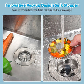 3 in 1 Kitchen Sink Drain Strainer