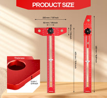 Load image into Gallery viewer, Woodworking Scriber Marking Line Ruler