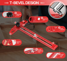 Load image into Gallery viewer, Woodworking Scriber Marking Line Ruler