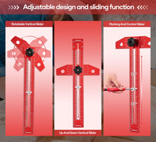 Load image into Gallery viewer, Woodworking Scriber Marking Line Ruler