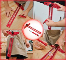 Load image into Gallery viewer, Woodworking Scriber Marking Line Ruler
