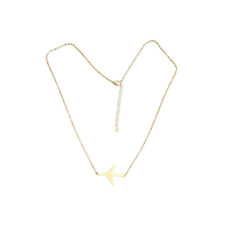 Light Luxury Aircraft Necklace